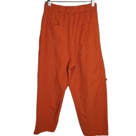 Urban Outfitters Kinley High Waist Cargo Utility Pants Orange Size 2 - Picture 6 of 12